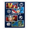 Bassetti Plaid Bassetti Avengers coperta in pile Marvel Thor Hulk Iron Man 130x170 cm