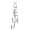 FACAL Scala Alluminio Telescopica 3x11 Gradini altezza 7,96 metri Facal SL310-3