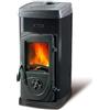 Nordica Extraflame Stufa a Legna Bruciatutto con Testata in Ghisa 5 Kw Nero Nordica Super Junior
