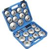 Gotrays Set coppa prese filtro olio 23 pezzi, 1/2 pollice filtro olio cappuccio chiave