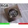 10x RGB FARETTO QUADRATO LED INCASSO 30° GU10 3W CAMBIACOLORE + TELECOMANDO