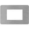 BTICINO Placca Matix Go 3 Moduli Steel BTICINO JA4803ES