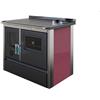K-Line Cucina stufa a legna K-Line Exclusive INOX - 11,91 kW forno integrato-BORDEAUX