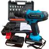 Samar TRAPANO AVVITATORE A PERCUSSIONE BATTERIA LITIO PERFORATORE 750W DOPPIA BATTERIA
