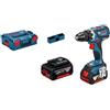 Bosch Professional Trapano a percussione GSB18-2-LI PLUS 2 x 18 V 2 Ah