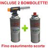 CAMPINGAZ CANNELLO MINI BRUCIATORE TORCIA SALDATORE GAS FIAMMA OSSIDRICA + 2 CARTUCCE GAS