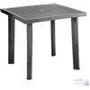 Andrighetti TAVOLO IN PLP FIOCCO ANTRACITE cm 80x75xH 72