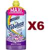 Fabuloso 6 PZ FABULOSO DETERGENTE PAVIMENTI FRESCHEZZA LAVANDA MAXI FORMATO 1250ML IGIENE