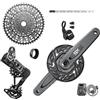 SRAM 710845892806, Gruppo gx t-Type Eagle AXS E-MTB Brose pedivella 160mm Corona 36 12 velocità Isis Unisex Adulto, Nero, Taglia Unica