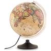 Tecnodidattica - Mappamondo Atmosphere Solid A, Luminoso, Girevole, cartografia Stile Antico e meridiano graduato, Diametro 30 cm