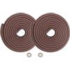 HIMRY 10M Protezione Bordi L-Forma Protezioni Antispigolo in Schiuma Sicurezza dei Vostri Bambini, Striscia Paraspigolo Spigolo, Extra Spesso Bordi Protezione, 2x5m, Marrone KXD7000 Brown