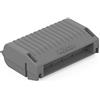 WAGO Gelbox, Custodia in gel, per cavi di giunzione, con gel, serie 221, 2x73, connettori max. 4 mm², senza connettori di giunzione, misura 3, grigio, 207-1333 (3 pz)