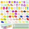 BONNYCO Squishy Piccoli Gadget Compleanno Bambini, Pack 80 Mini Giochi. Regalini Fine Festa Compleanno Bambini, Regalino Fine Festa Dopo Invitati. Mochi Kawaii Gadget, Pensierini Giochini Scuola