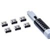 Smart Keeper SmartKeeper ESSENTIAL / 6 X USB A Port Blockers con 1 X Lock Key Basic/Nero
