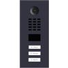 Doorbird - KIT D2103V-RAL7016 + SUP-D2102V-D2103V - Portiere video IP 3 Campanelli + Supporto - Nero