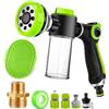 YCCOKJJ Dog Washing Hose Attachment, Dog Sprayer with 3.5oz/100cc Soap Dispenser Bottle, Massage Brush, Solid Brass Garden Hose Adapters, Garden Hose Nozzle for Pet Bathing, Car Washing