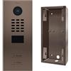 DoorBird - Kit d2102bv + sup-d2102bv-d2103bv - Portier Video Ip 2 sonnettes d2102bv Bronzo + Supporto di montaggio
