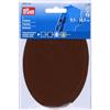 Prym 929045 Toppe in finta pelle scamosciata, termoadesive, 9,5 x 14,5 cm, marrone medio