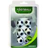 Carromco - Palline per calcio balilla da 36 mm, colore: Nero/Bianco, Confezione da 6