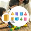 8x Forme Geometriche Pieghevoli Solidi Geometrici 3D Per Bambini In