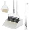 SUTINE Set combinato di scopa con paletta, set 2 in 1 con manico lungo, scopa verticale rotante a 180° con spazzola e padelle per la polvere leggere per la pulizia di casa, cucina, stanza, ufficio, atrio,