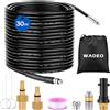 WADEO Tubo per Idropulitrice 30m, Sonda Sturatubi per Karcher/Lavor/Bosch | 2 Ug