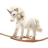 Steiff 048913 Starly- Unicorno, colore: Bianco