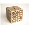 Markenlos Hakone Yosegi Japanes Magic Coin Saving Bank Puzzle Trick Box NUOVO F/S