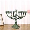 Candelabro Menorah tradizionale, candelabro per feste in hotel, portacandele