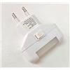 PUNTO LUCE LED LAMPADA SEGNAPASSO CON INTERRUTTORE 4 LED LUCE NOTTURNA 0,4 W