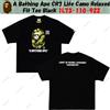 Una scimmia da bagno T-shirt A Bathing Ape CR7 Life Camo Relaxed Fit nera 1L73-110-922