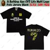 Una scimmia da bagno A Bathing Ape CR7 Life Multi Logo Poly Jersey nero 1L73-109-922