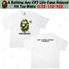 Una scimmia da bagno T-shirt A Bathing Ape CR7 Life Camo Relaxed Fit bianca 1L73-110-922