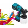 VERNICIATORE A BATTERIA 800ml PISTOLA ELETTRICA 48V Spruzzo Spruzzatore Vernice