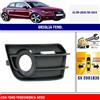 Ricam Per Audi A1 09/2010-06/2014 Griglia Fendinebbia Sx con Foro Nero 8X0807681AZDE