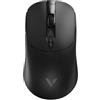 Rapoo V200PRO Mouse da gioco wireless 2,4 GHz ad alte prestazioni con sensore ottico da 26000 DPI, accelerazione 50 G, 650 IPS, durata della batteria fino a 160 ore, PC/Mac - Nero