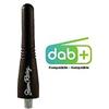 Simoni Racing Stelo Antenna Auto AM/FM 6cm Gomma Nera + Viti filettate M4 M5 M6 Simoni Racing