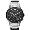 Emporio Armani Orologio analogico uomo EMPORIO ARMANI AR2460 acciaio inox nero nuovo