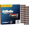 Gillette Fusion 5 ProGlide, 12 Lamette Gillette Fusion 5 ProGlide Di Ricambio per Rasoio Barba Uomo Con Nuova Lubrificazione EverGlide Per Una Profondità E Comfort Incredibili, Lama Barba Uomo
