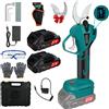 Vothen 4CM forbici potatura elettriche professionali 2 batterie da 2Ah LCD Taglio