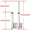 50mm~1200mm Motore lineare elettrico 200N-2000N 12V dell'attuatore lineare Fast