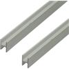 Alberts GAH-Alberts 499198 485634 - Profilo a H, appositamente per pannelli truciolati spessi 19 mm, in alluminio anodizzato, 1000 x 22 x 30 mm, set da 2 pezzi
