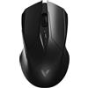 Rapoo V20PRO - Mouse da gioco wireless 2,4 GHz ad alte prestazioni con sensore ottico da 26000 DPI, accelerazione 50 G, 650 IPS, durata della batteria fino a 160 ore, PC/Mac - nero