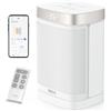 Dreo Termoventilatore a risparmio energetico, silenzioso, 1500 W con telecomando, oscillante a 70°, WiFi Alexa & Google Assistant, timer da 12 ore, 3 modalità 3 velocità, termoventilatore in ceramica