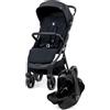 Asalvo KIBU Travel System, passeggino per bambini, passeggino, fisso, comodo, ultraleggero, sicuro, capottina con finestra e freno posteriore, maneggevole, pieghevole compatto, carico massimo 24 kg