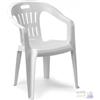 IPAE-PROGARDEN SEDIA IN PLP IMPILABILE PIONA BIANCO cm 56x55xH 78