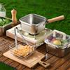 Friggitrice piccola con cestello 2500ml comoda maniglia per salsa patatine
