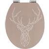 Non applicabile WENKO Sedile WC Premium Stag - Sedile WC con chiusura automatica ammortizzata, M