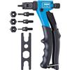 Fervi Rivettatrice manuale per inserti filettati Filetti da M3 a M6 completa Fervi