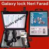 Farad Per Audi A1 Kit Bulloni Antifurto NERI Galaxy Lock Farad per Cerchi in Lega Orig